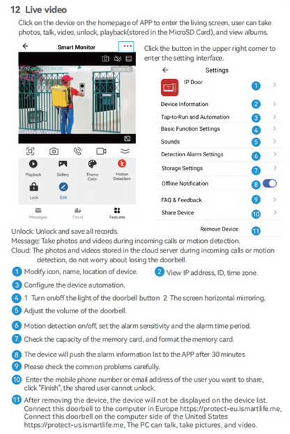 Fingerprint 5-in-1 WiFi Video Doorbell — Tuya Smart 1080P Touch Intercom System for Home Security