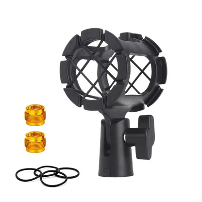 Universal Microphone Shock Mount - Anti-Vibration Mic Holder Clamp Stand for Condenser Microphones & Recording Setup