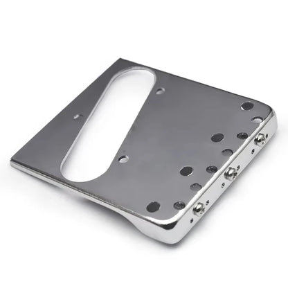 Pro Telecaster TL Bridge Upgrade — 6-Point Brass Saddles with Ashtray Design, CNC Aluminum Base for Vintage Tone Enhancement