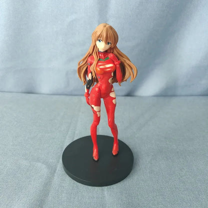 18cm NEON GENESIS EVANGELION Ayanami Rei & Asuka Action Figures – PVC Anime Model Figurines for Collection