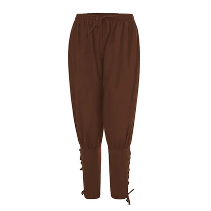 Pirate Cosplay Pants for Men — Renaissance Medieval Gothic Costume Trousers, Plus Size 3XL