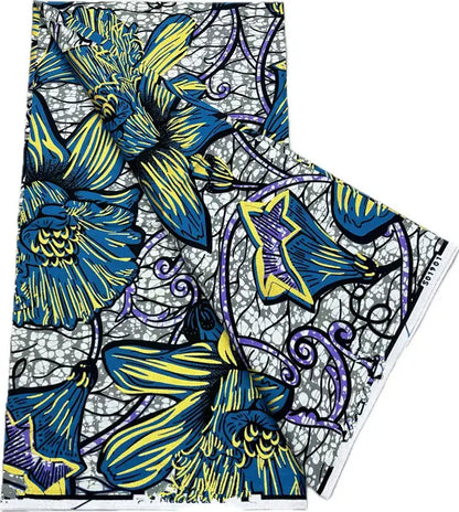 100% Cotton African Wax Print Fabric - High Quality Ankara Fabric 6 Yards