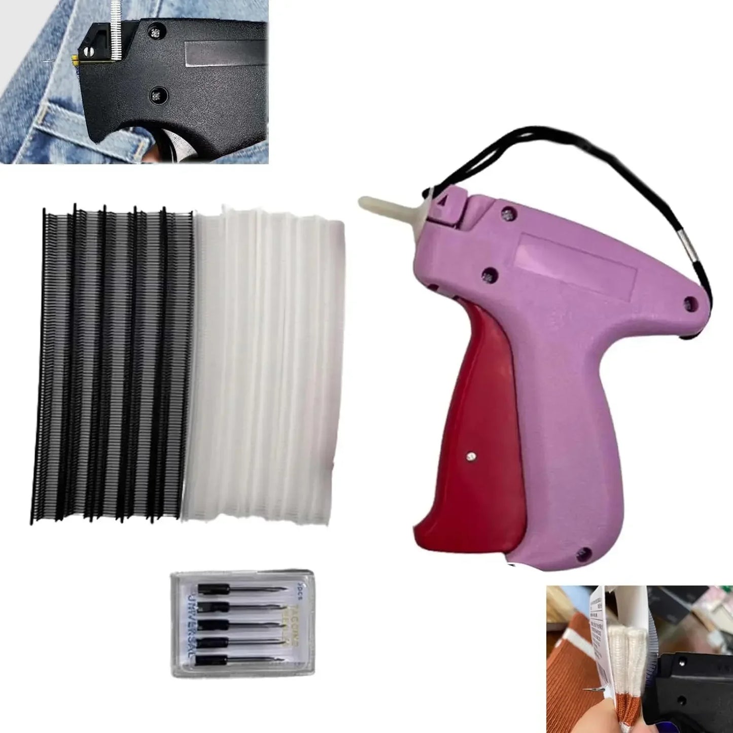 Clothing Fixer Mini Stitch Gun — Fine Stitch Tagging Tool for Sewing, Quilting & Hemming