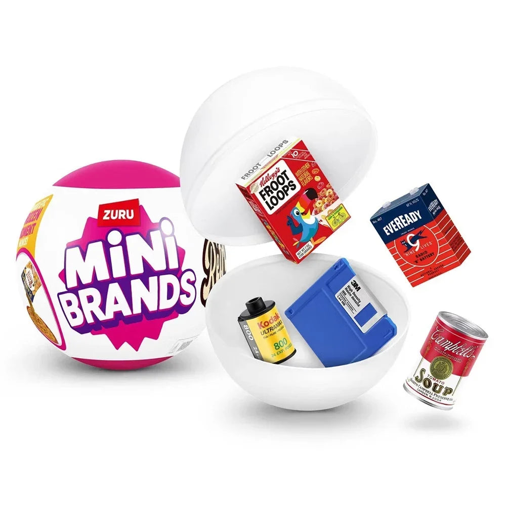 ZURU 5 Surprise Mini Brands Toy - Mystery Blind Box Miniature Collectible Surprise Gift for Kids