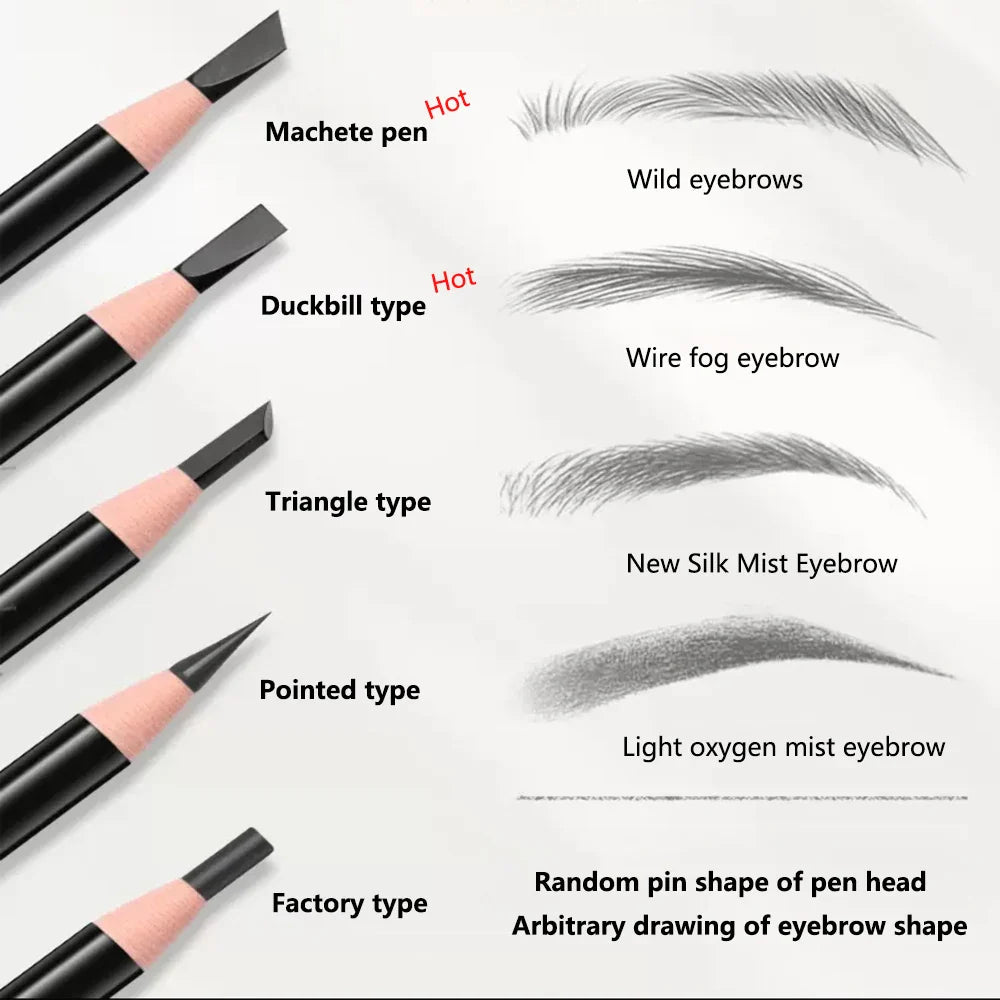 Waterproof Eyebrow Pencil – Long-Lasting Brow Enhancer for Professional Makeup, Brow Lift & Feathered Eyebrows