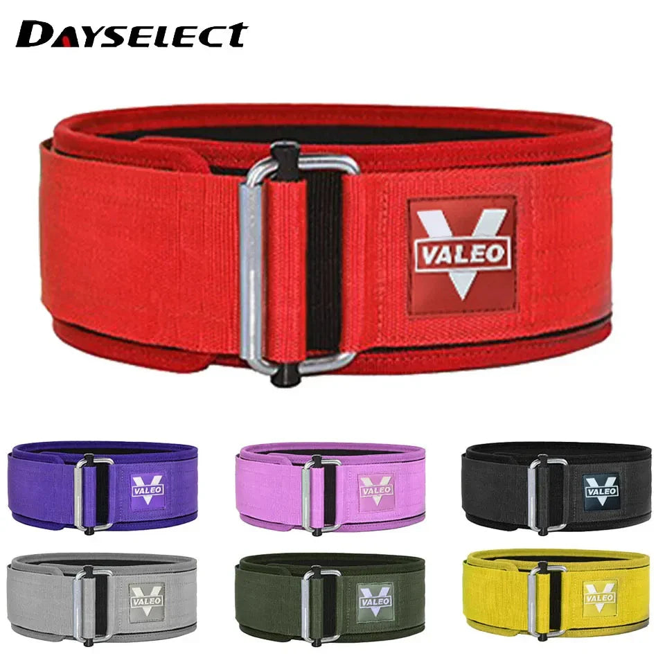 Quick Locking Weightlifting Belt – Adjustable Nylon Gym Workout Belt for Men and Women, Deadlifting, Squatting, Lifting, Back Support