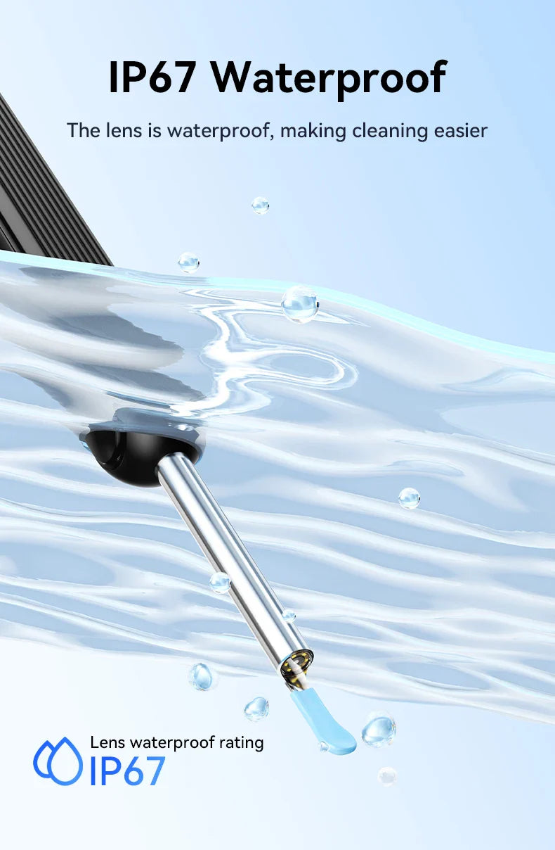 Visual Ear Wax Cleaner with Camera – Safe Earwax Removal Endoscope, 5M Luminous Otoscope & Ear Cleaning Tools for Ear Care