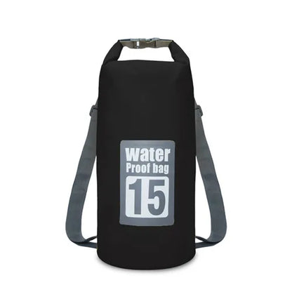 Outdoor PVC Waterproof Dry Bag – 5L/10L/15L/20L/30L Storage Sack for Canoe, Kayak, Rafting, Swimming & Travel