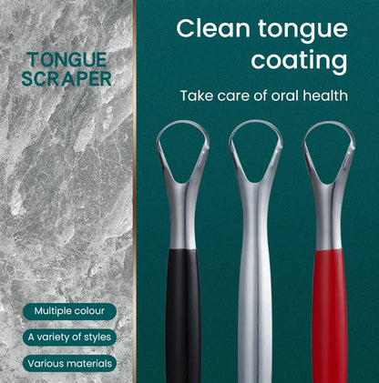 Y-Kelin Stainless Steel Tongue Scraper – Oral Cleaner Brush for Fresh Breath and Hygiene Care