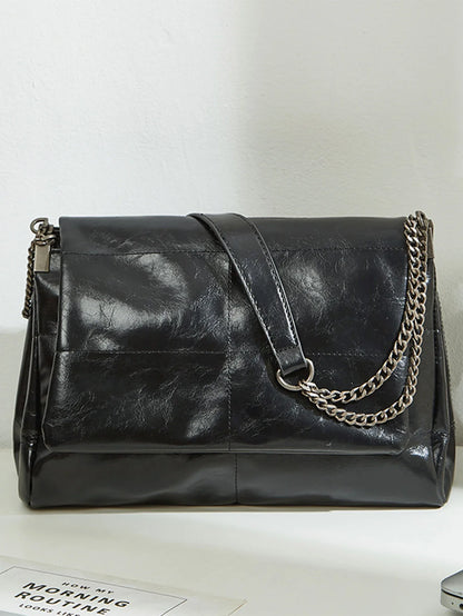 2024 Women's Large Capacity Chain Tote Bag – High-End Commuting Bag, Fashionable Single Shoulder for Spring/Summer