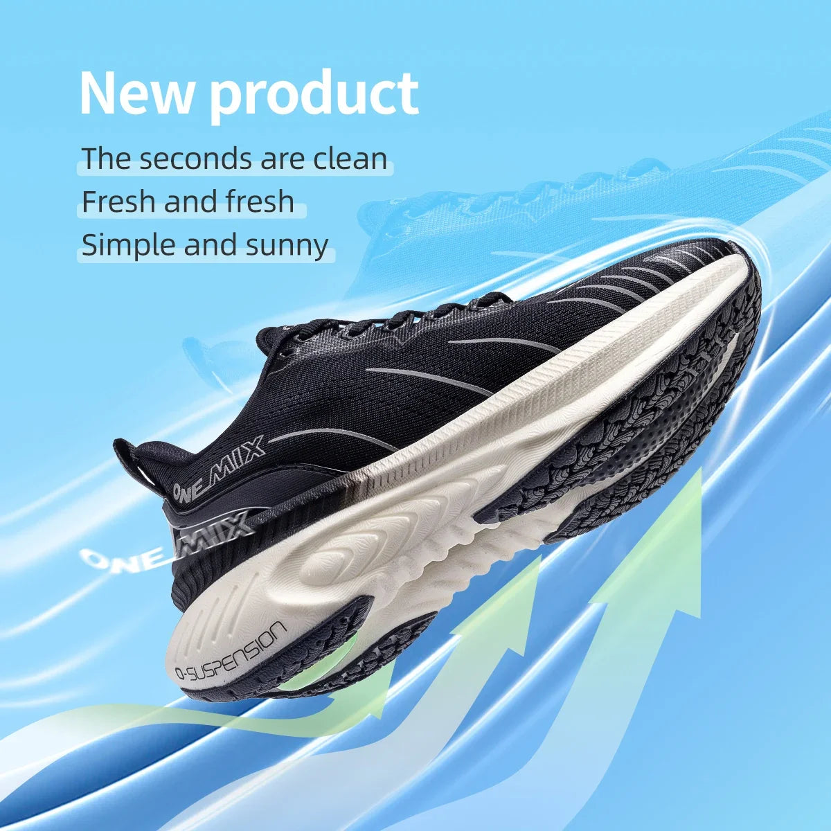 ONEMIX Cushioning Running Shoes - Heavy Runner Support Non Slip Athletic Sneakers for Men & Women Outdoor Sports
