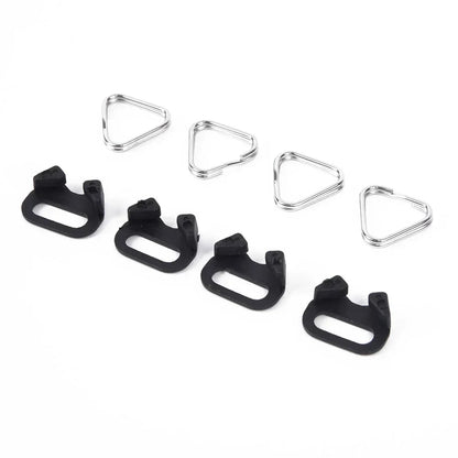 4PCS Camera Strap Belt Hooks - Triangle Split Ring Buckle Replacements for Fujifilm, Olympus & Pentax Cameras
