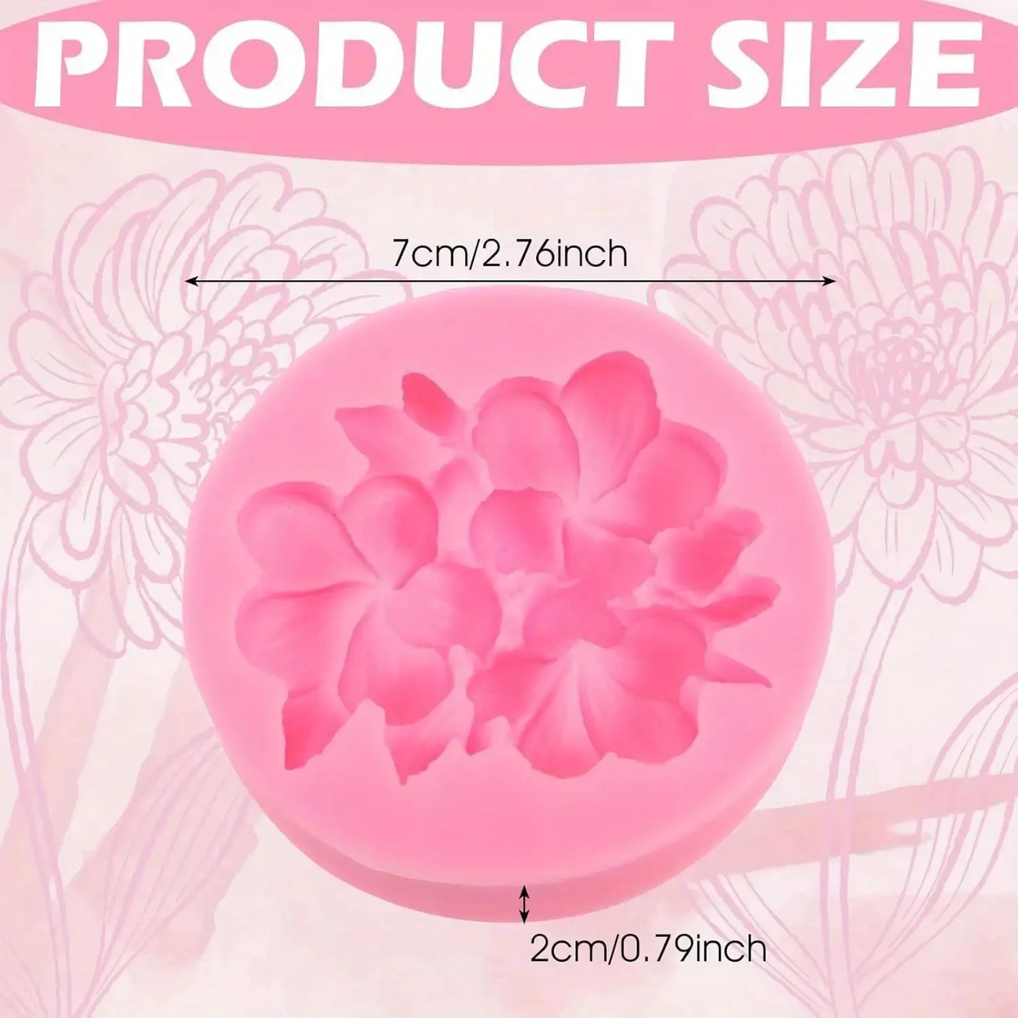 3D Flower & Butterfly Silicone Mold – Durable DIY Craft Tool for Home Decor, Clay, Soap, Candle Making, and Aromatherapy