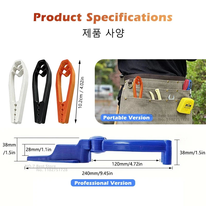Nail Holder Tool Finger Protector Pliers - Sliding Joint Nail Fixer for Accurate Woodworking DIY Placement & Repair