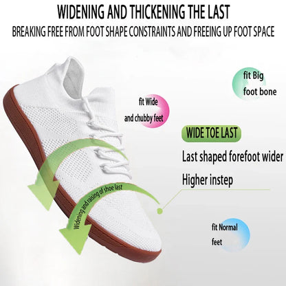 Minimalist Barefoot Shoes for Men & Women – Lightweight Breathable Zero-Sole Wide-Toe Running & Casual Walking Shoes