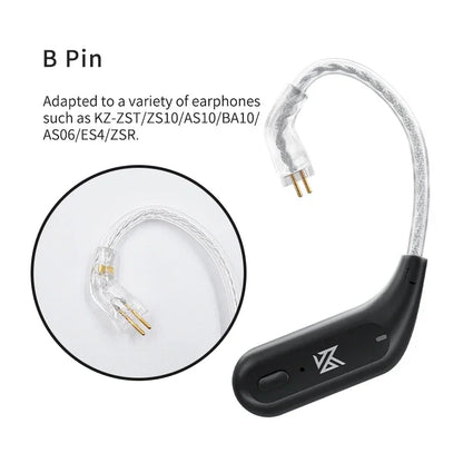KZ AZ09 HD Bluetooth Earphones – Wireless HIFI Ear Hook Headset with Charging Case, Compatible with KZ EDXPRO ZSNPRO ZS10PRO