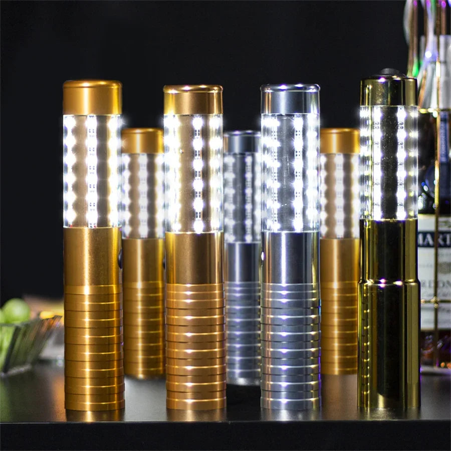 Rechargeable LED Flash Stick - VIP Champagne Bottle Sparkler Light for Nightclub, KTV & Bar Service