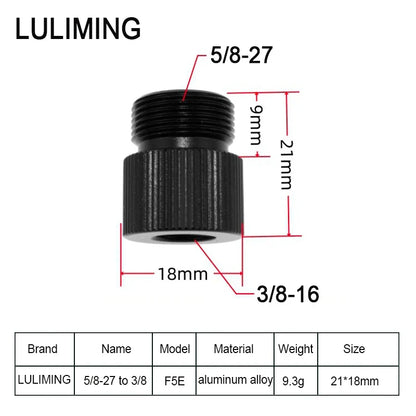 1/4 to 3/8 Inch Camera Screw Adapter - 5/8-27 Microphone Thread Converter for Tripod Ball Head Photography Accessories