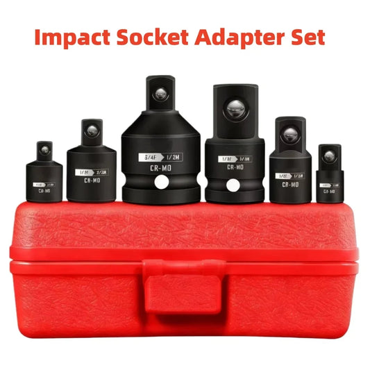 Impact Socket Adapter Set - 1/4 3/8 1/2 3/4 Inch Chrome Vanadium Steel Ratchet Reducer Extensions
