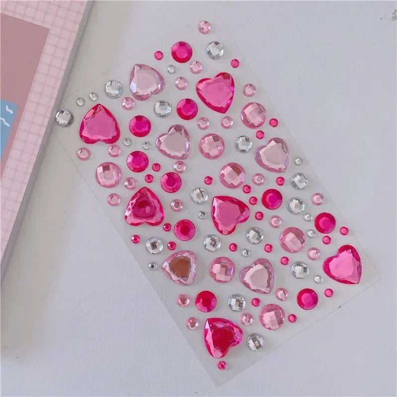 Glitter Face Rhinestone Stickers - Kids Eye & Face Diamond Jewels for Festival Makeup, Parties & Creative Looks
