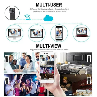 4K HD Mini WiFi Camera - Remote Viewing Motion Detection Wireless Home Security Camera