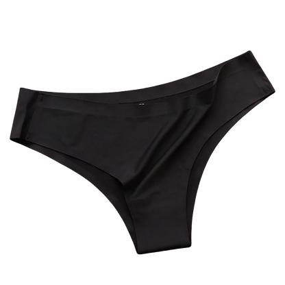 4PCS Seamless Ice Silk G-String Panties for Women – Low Waist, Soft Ultra-Thin Sexy Underwear Briefs