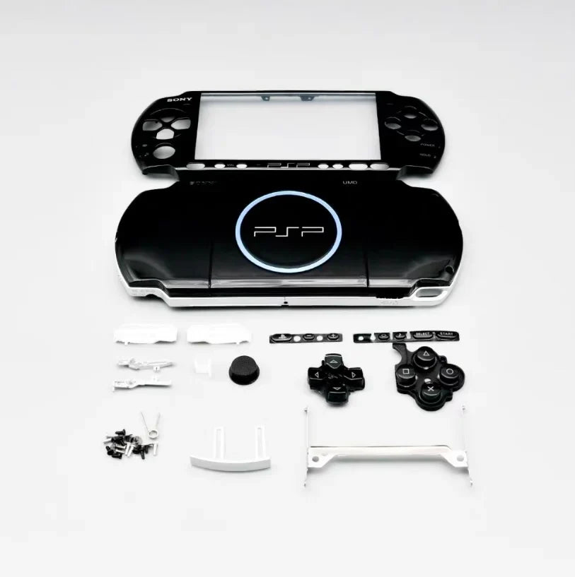 Replacement Faceplate Shell Case for PSP 3000 – Full Housing Cover with Buttons Kit for PSP3000 3006 3008