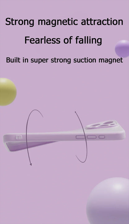Original Liquid Soft Silicone MagSafe Case — Magnetic Wireless Charging Cover for iPhone 11–16 Pro/Max/Plus