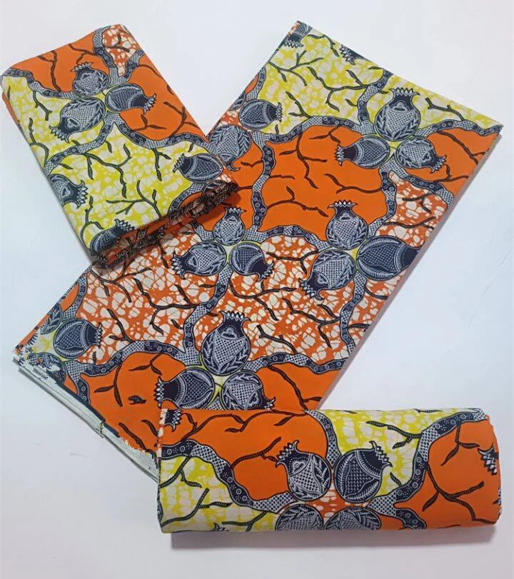 High Quality African Wax Print Fabric - 100% Cotton Soft Ankara Real Wax Fashion Material