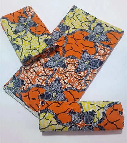 High Quality African Wax Print Fabric - 100% Cotton Soft Ankara Real Wax Fashion Material