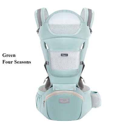 Adjustable Ergonomic Baby Carrier – 4 Seasons Universal Waist Stool Baby Carrying Bag, Portable Multifunctional Infant Sling Harness