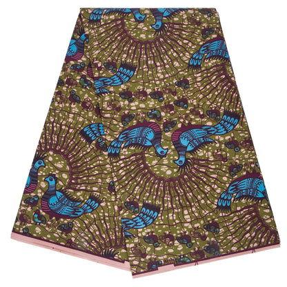 African Real Wax Ankara Fabric - Nigerian Print 100% Polyester Fabric for Women