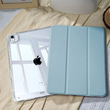 iPad Protective Case - 2025 Air 11 M3 M4 Pro 11 Inch Cover with Apple Pencil Holder for iPad 10th 9th Generation