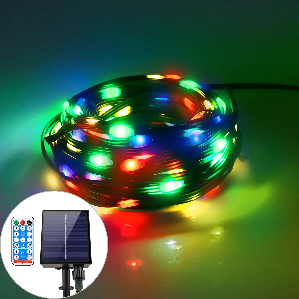 100M Solar LED Fairy String Lights – Waterproof Outdoor Christmas Garland Lights for Garden & Patio Decor