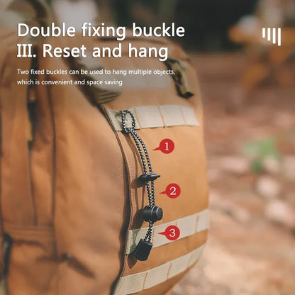 1/2PC Adjustable Elastic Rope — Backpack & Trekking Pole Holder for Hiking, Camping & Mountaineering