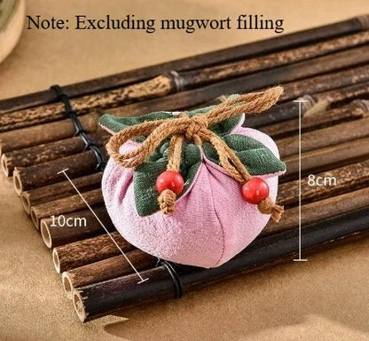 Persimmon Incense Bag - Hanging Car Rearview Mirror Blessing Pouch for Good Fortune and Decor
