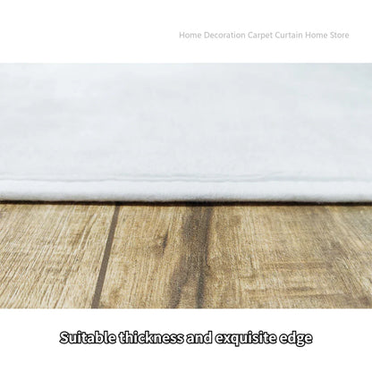 Black Stripe Plush Rug — Non-Slip Luxury Carpet for Living Room, Bedroom, Study, and Nordic Home Decor