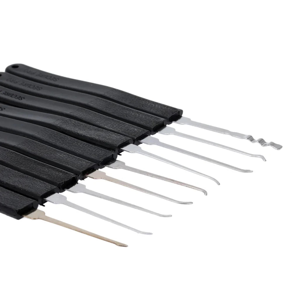 Door Lock Pick Set - Professional Locksmith Quick Opener Tools with 2 Tension Wrenches