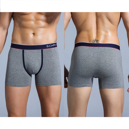 4pcs Men Cotton Boxer Shorts - Soft Comfortable Male Underwear Briefs Couple Boxers Set