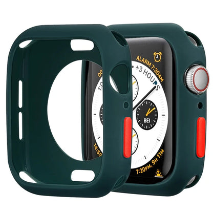 Silicone Protective Case for Apple Watch Series & Ultra - Shockproof Cover for 38mm–49mm Models