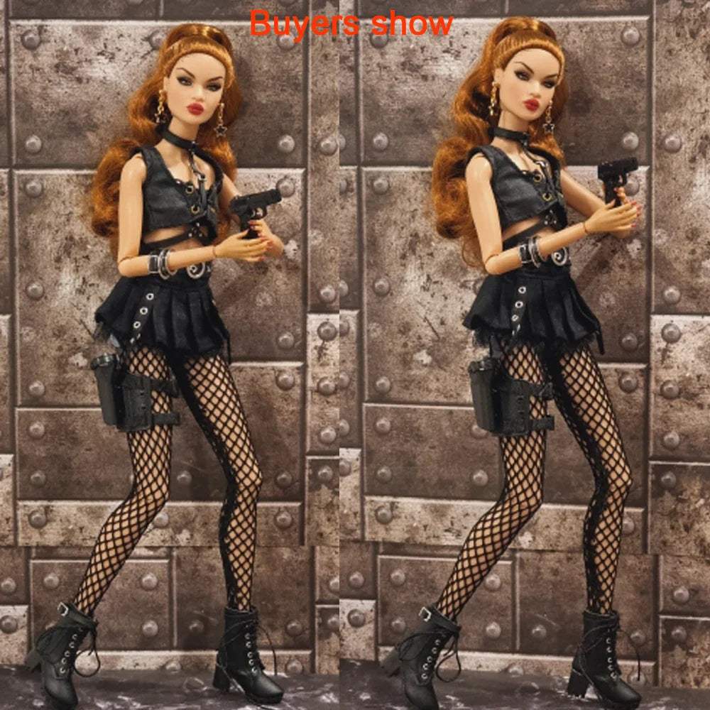20 Styles 1/6 Doll Mini Fishnet Tights – Silk Stockings, Elastic Leggings, Panty Hose & Socks for 30cm Dolls
