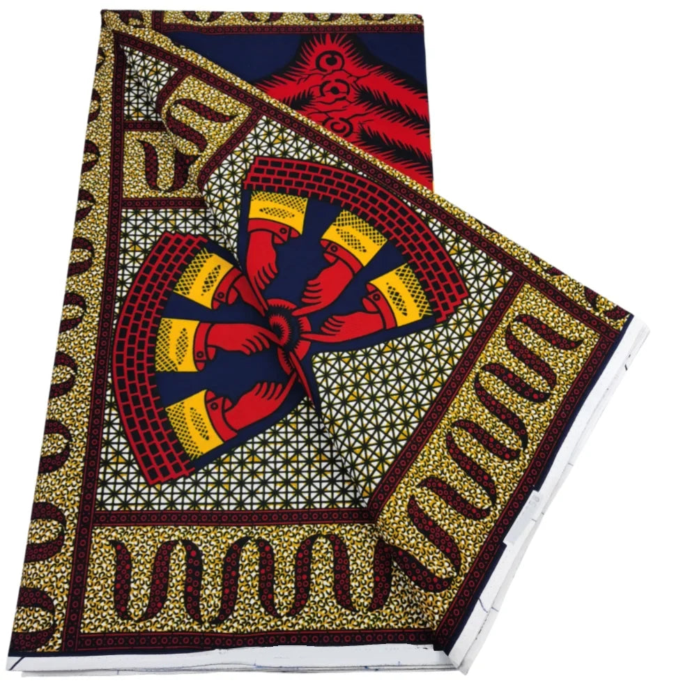 100% Cotton Real Wax Ankara Fabric - 2026 African Print Wedding Dress Sewing Fabric