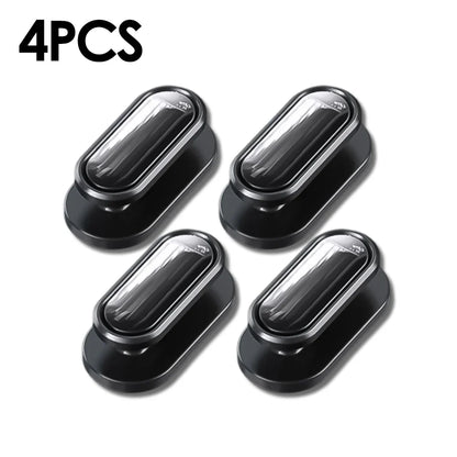 Car Invisible Small Hooks - Carbon Fiber Self-Adhesive Dashboard Wall Hook for USB Cables, Headphones, & Key Storage