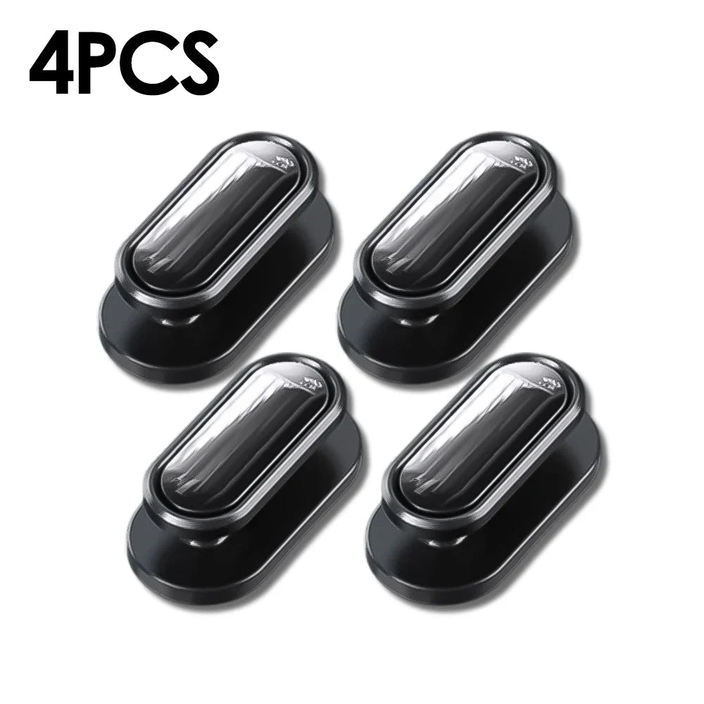 Car Invisible Small Hooks – Carbon Fiber Self-Adhesive Dashboard Wall Hook for USB Cable, Headphones, Keys, Car Interior Organizer