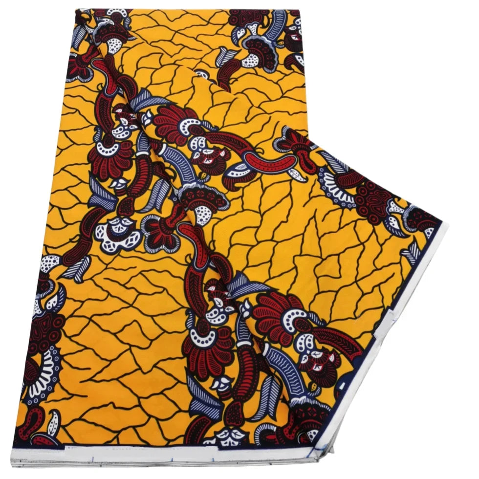 2026 African Real Wax Print Fabric - High Quality Ankara Pagne ABC