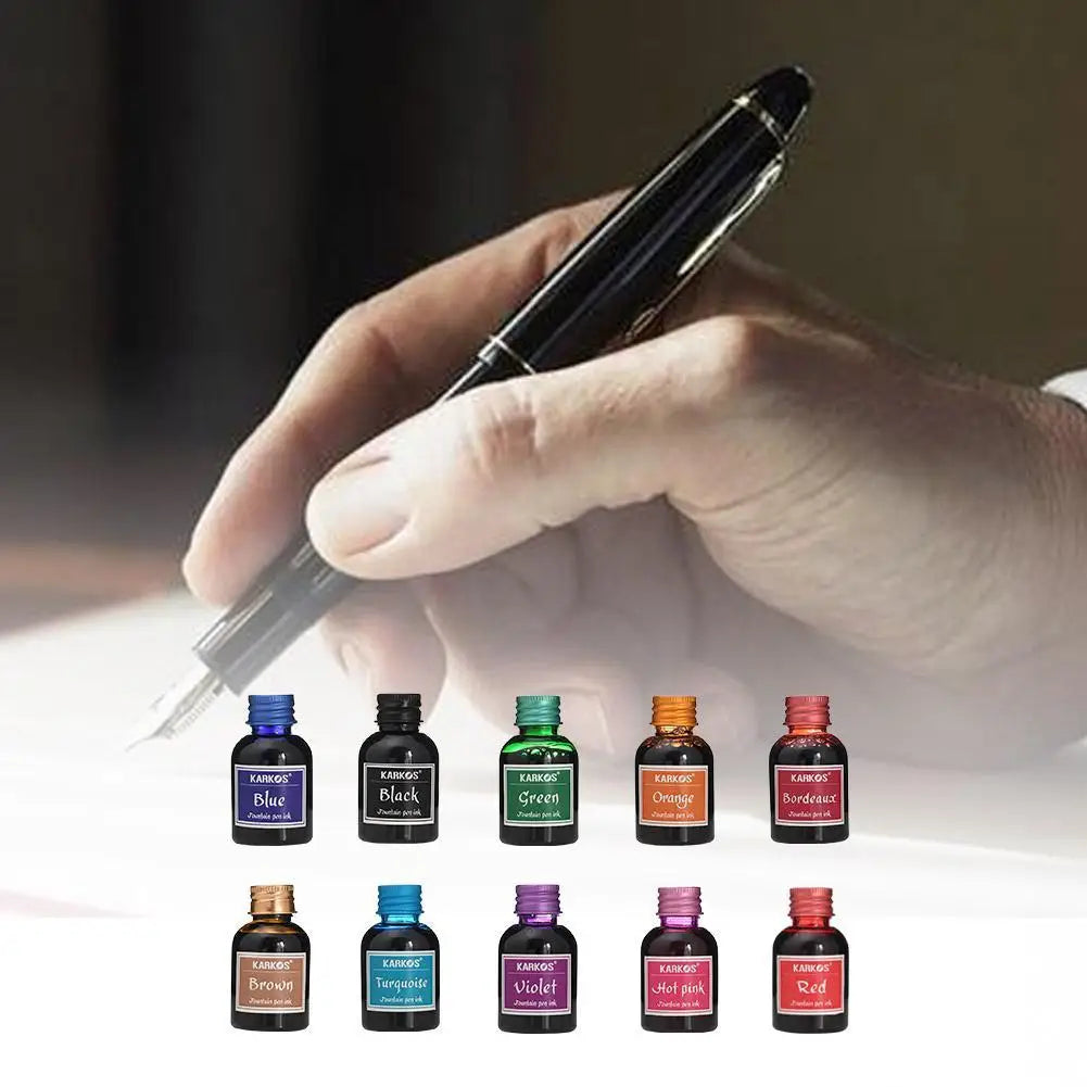 20/30ml Fountain Pen Ink – High-Quality Pure Color Ink for Calligraphy, Writing, and School Stationery