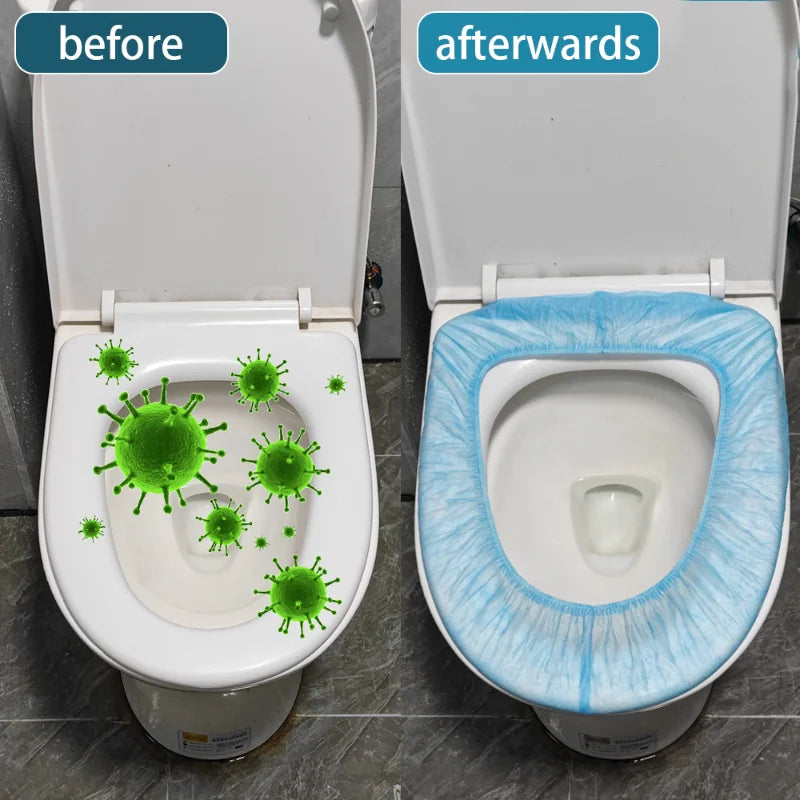 Disposable Toilet Seat Covers - Portable Waterproof Travel Toilet Seat Pads for Safe Bathroom Hygiene Accessories