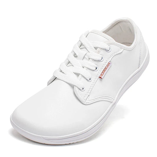 HOBIBEAR Unisex Wide Barefoot Shoes – Zero Drop Minimalist Sneakers for Men & Women, Artificial Leather Trail Walking Shoes