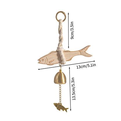 Wooden  Wind Chime Door Bell – Home & Room Decor, Front Door Reminder Bell