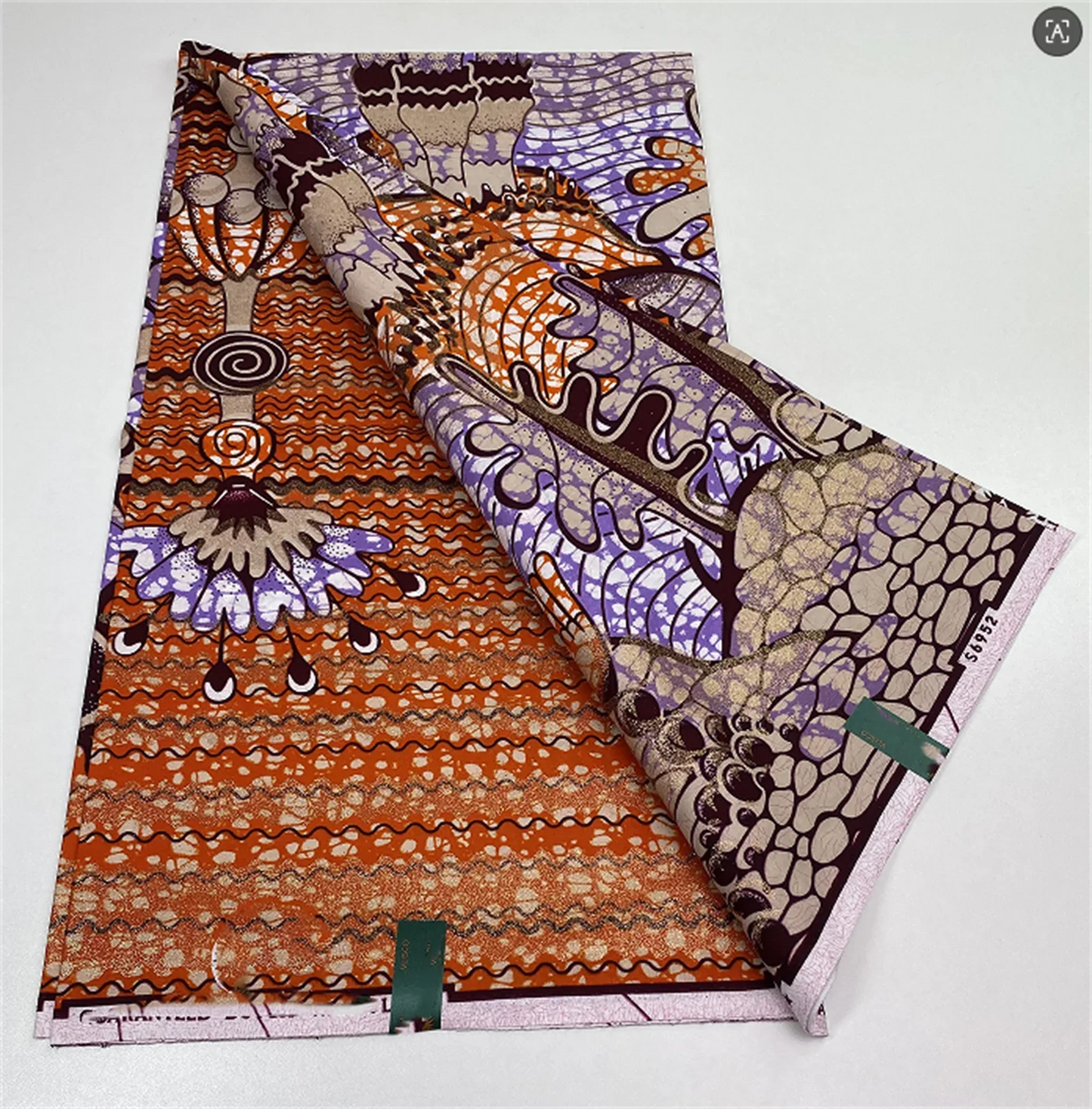 Original African Wax Print Fabric - 6 Yards 100% Cotton Nigerian Ankara Sewing Material